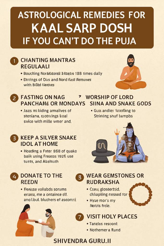 Astrological Remedies for Kaal Sarp Dosh if You Can’t Do the Puja