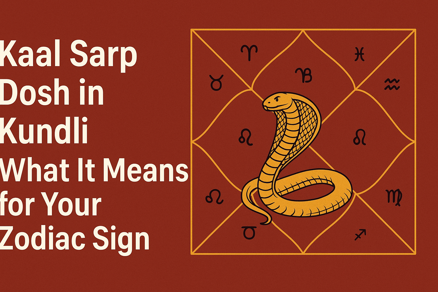 Kaal Sarp Dosh in Kundli: What It Means for Your Zodiac Sign 