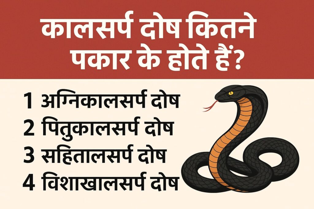 कालसर्प दोष कितने प्रकार के होते हैं
