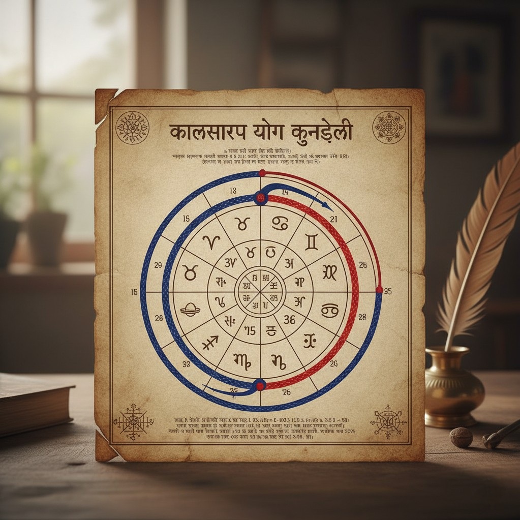 कालसर्प योग कुंडली उदाहरण