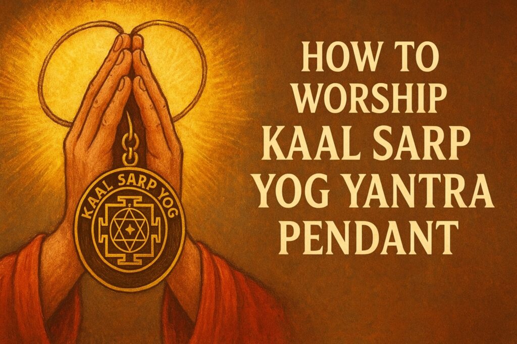 How to Worship Kaal Sarp Yog Yantra Pendant